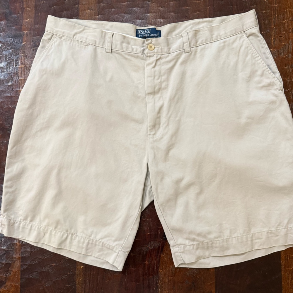 Polo Ralph Lauren Prospect Flat Front Men Shorts in Classic Stone W 42 - Picture 14 of 14